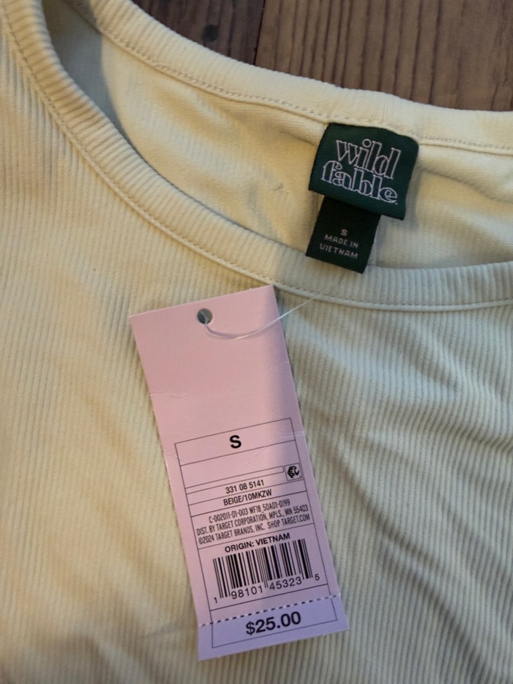 wild fable Cream Short-Sleeve Maxi Dress - Picture 3 of 3